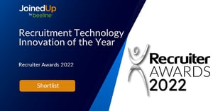 JoinedUp is shortlisted for recruitment technology of the year.
