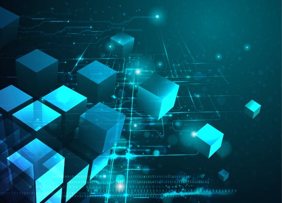 blue-blocks-floating-technology-software